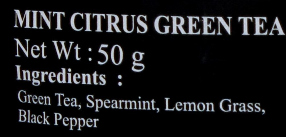 BARNAA MINT CITRUS GREEN TEA (MCGT) || A HERBAL GREEN TEA- BLEND OF GREEN TEA, SPEARMINT, LEMONGRASS, BLACK PEPPER || RICH ANTIOXIDANT ||