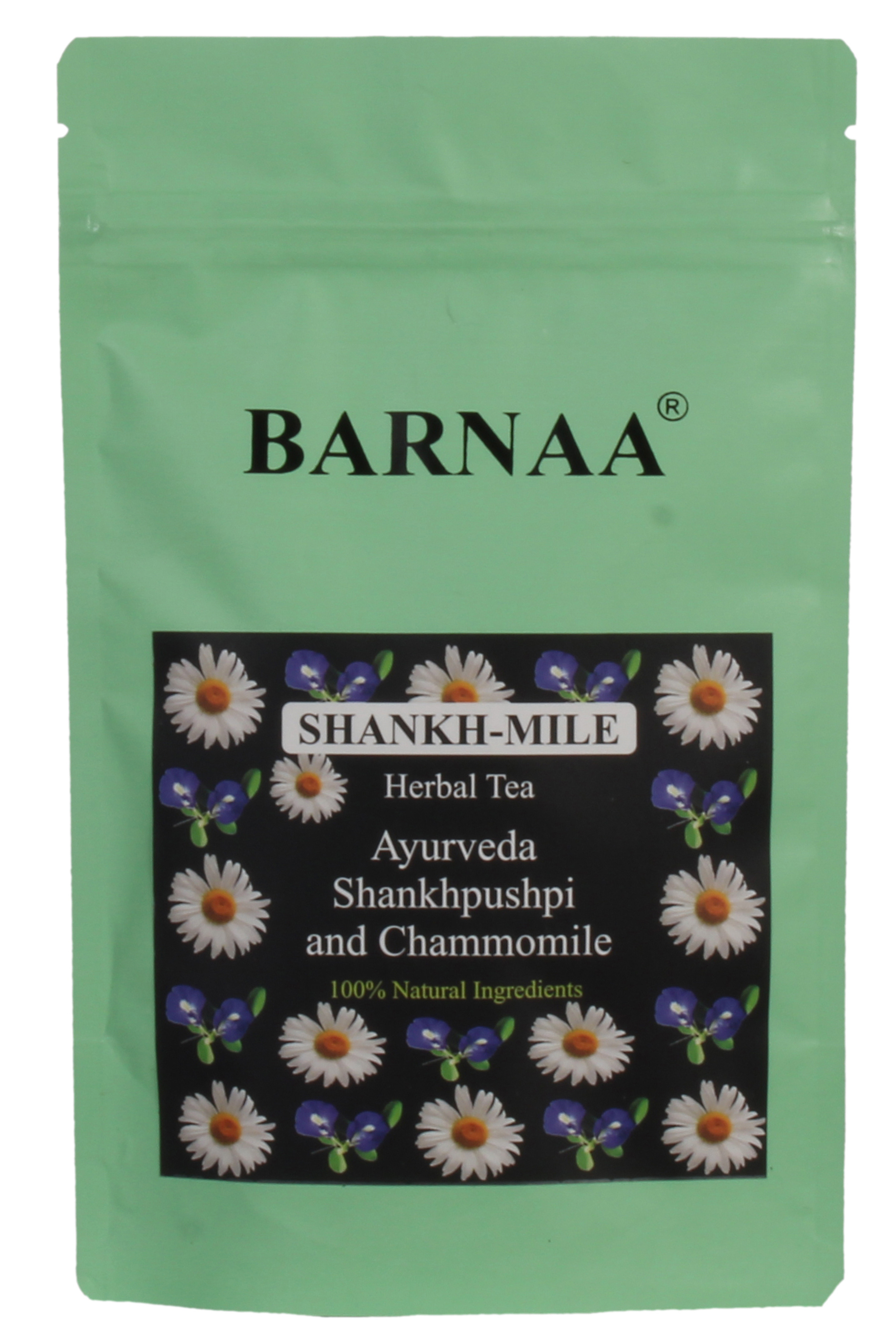 BARNAA SHANKH-MILE - HERBAL TEA || A BLEND OF AYURVEDIC SHANKHPUSHPI AND CHAMOMILE FLOWERS || Can be prepared as Herbal Tea and Iced Tea & other Mocktails.