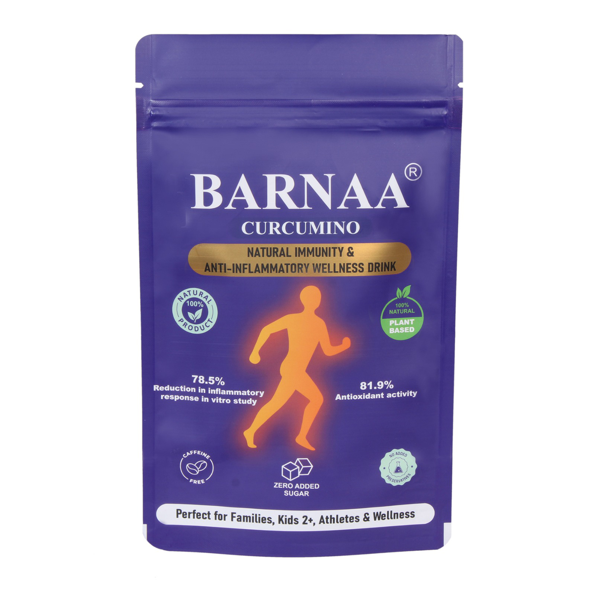 BARNAA CURCUMINO - Natural Anti-inflammatory & Post-Workout Recovery Wellness Drink