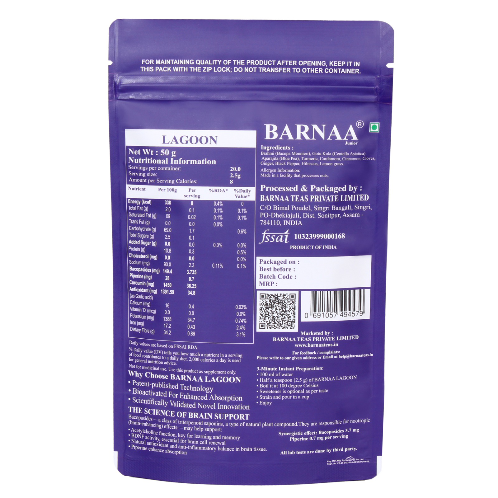 Sharper Focus. Stronger Memory. Mental Clarity. — BARNAA LAGOON Cognitive Wellness Drink