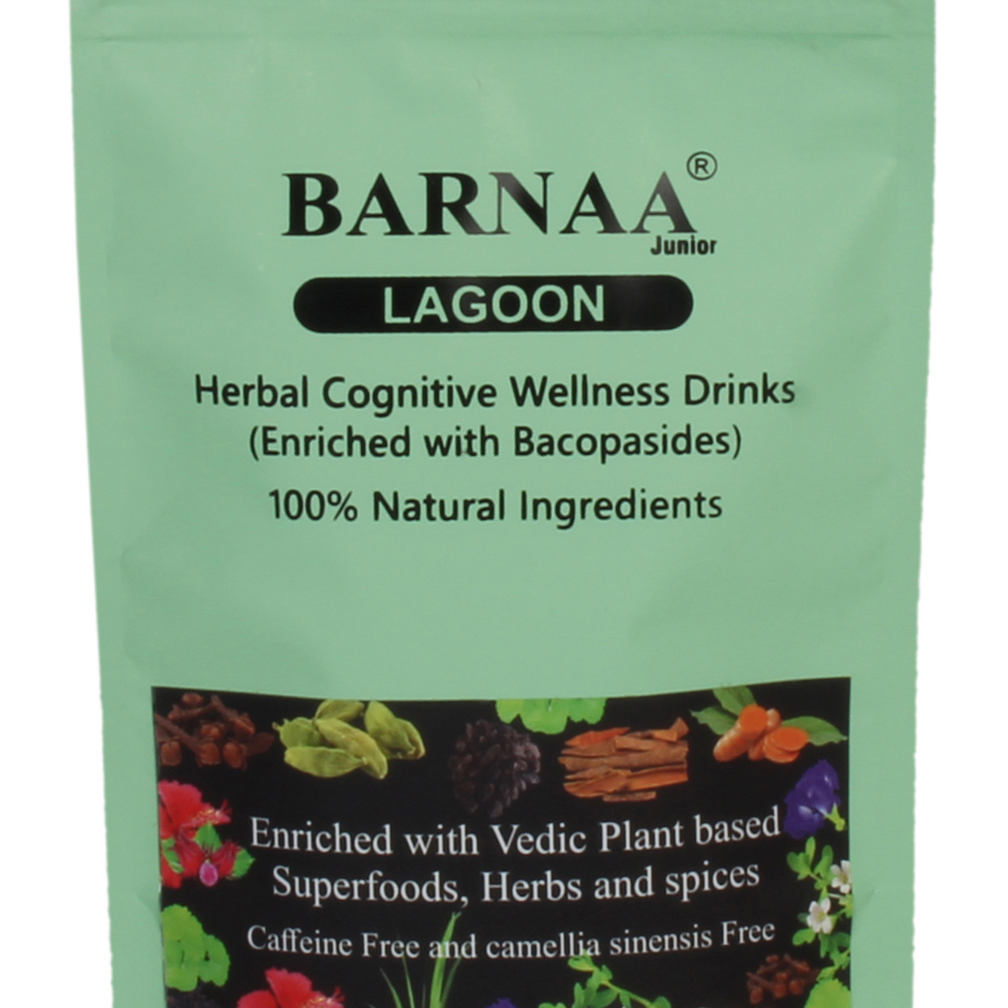 BARNAA LAGOON || Cognitive Wellness Tea ||Suitable for Students || CAFFEINE-FREE ENERGY DRINK||SUPPORT COGNITIVE, IMMUNITY ANTI-IMFLAMATORY