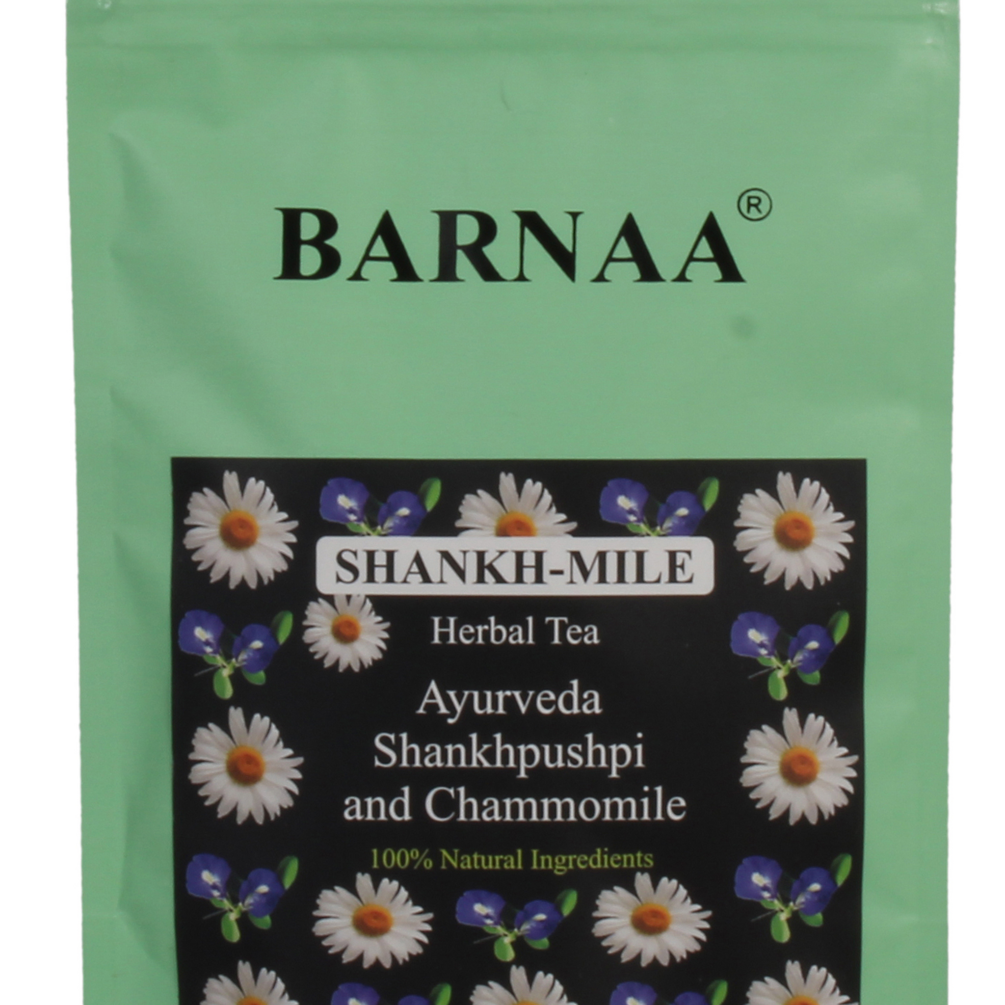 BARNAA SHANKH-MILE - HERBAL TEA || A BLEND OF AYURVEDIC SHANKHPUSHPI AND CHAMOMILE FLOWERS || Can be prepared as Herbal Tea and Iced Tea & other Mocktails.